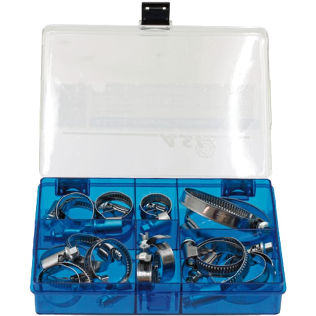 Schlauchschellen-set Für 8-60-mm-schläuche, Edelstahl, V2a, 18-teilig