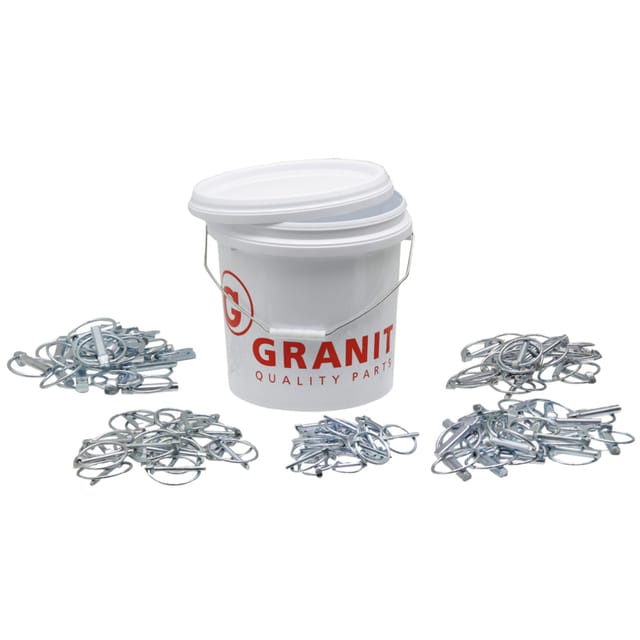 Satz Druckknöpfe, Verzinkter Stahl, 999004, Je 20 Stück