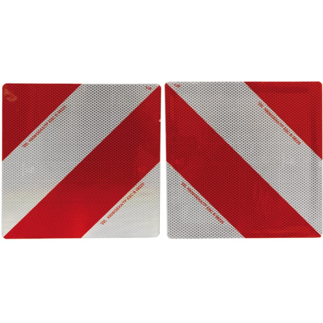 Warnschild 285x285, Doppelseitig, Linksseitig