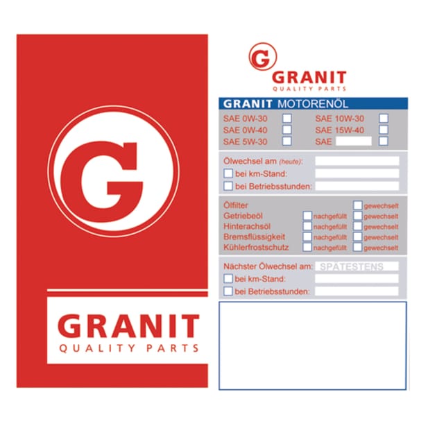 Ölwechselplatte 21099003 Granit
