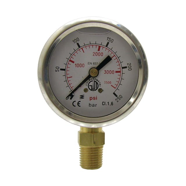 Manometer, 0–250 Bar, Durchmesser 40 Mm, Edelstahl