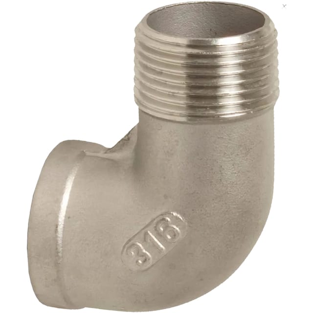 Edelstahl-90°-winkelstück 1/2 Zoll Gw Gz