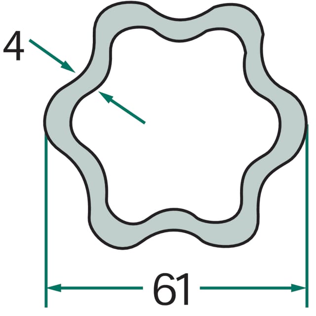 Profilrohr 1 M G8 397720614100 Weasler