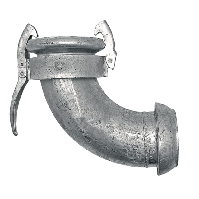 Rohrbogen 90° Fi Dn 159 / 6" Perrot-system, Verzinkter Stahl 0200222