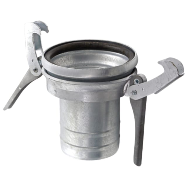 5"-stecker Mit Hülse Für 4"-schlauch, Perrot-system, Verzinkter Stahl, Für Wassertankwagen
