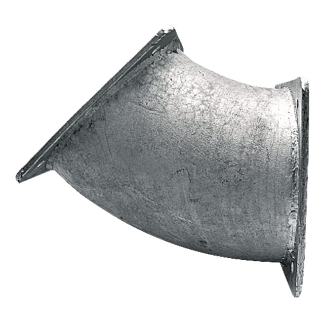 Flanschbogen 45°, Flansch 5", Lochabstand 150 X 150 Mm, Wandstärke 2 Mm