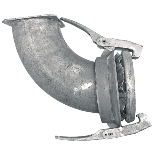 Wassertankwagen-bogen 90° Fi Dn 108 / 4" Perrot-systemflansch 4" 0200551