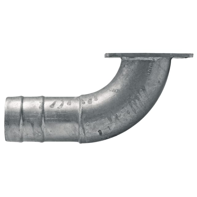 Winkelstück Mit Schlauchanschluss, 6"-flansch, Schlauchanschluss, 150 Mm Durchmesser, Verzinkter Stahl