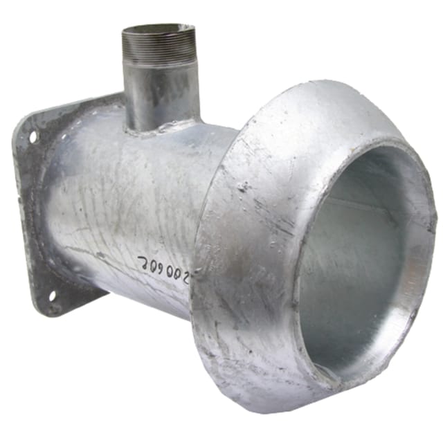 6-zoll-steckdose Mit 6-zoll-flansch Und 2-zoll-abgang, Länge 305 Mm 0200600