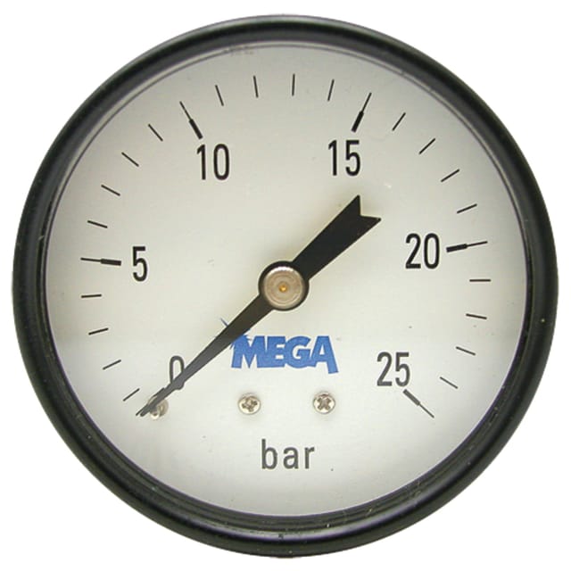 Vakuumdruckmanometer Fi 63 0 → + 25 Bar 1/4" Rückseite Trocken Messing