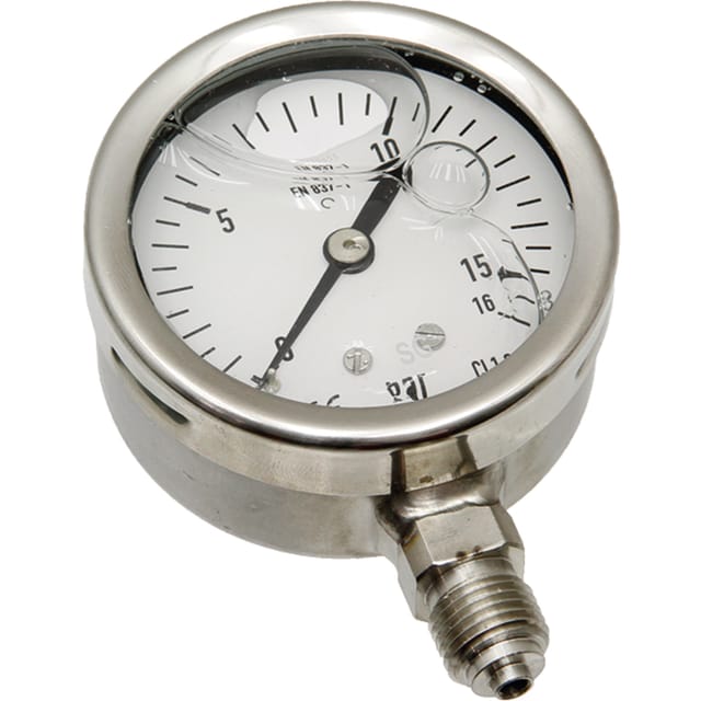 Vakuum-manometer-druckanzeige Fi 63 Mm G 5/16" Unterer Edelstahl