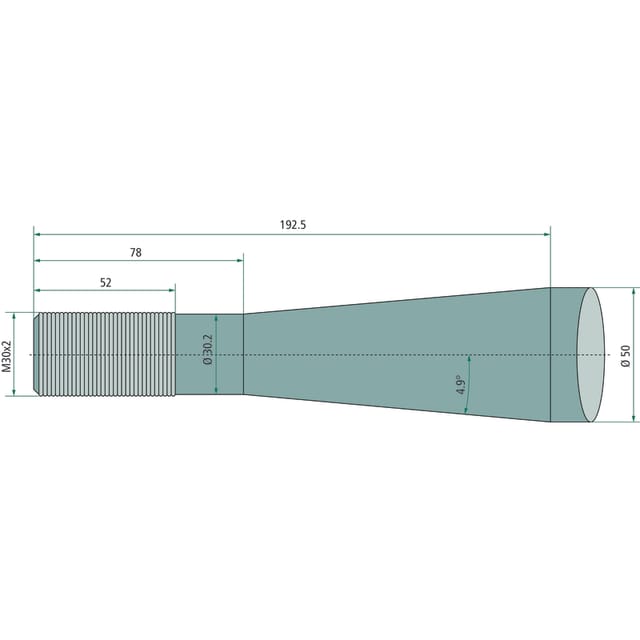 Zahn 50 Mm 1000 Mm 43010003001 55469 Granit