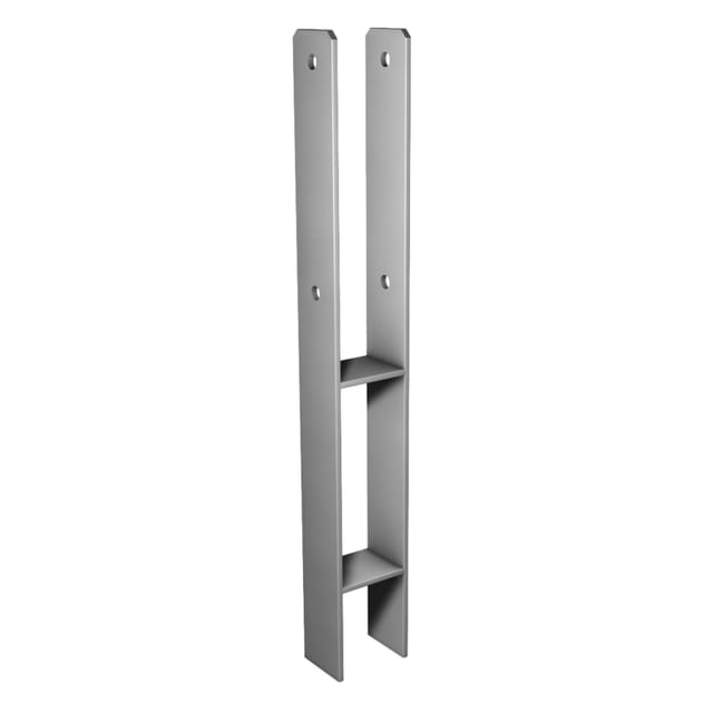 Pfostenfuß Typ H 101x60x600mm Dick 5,6mm Feuerverzinkter Stahl Pollmann