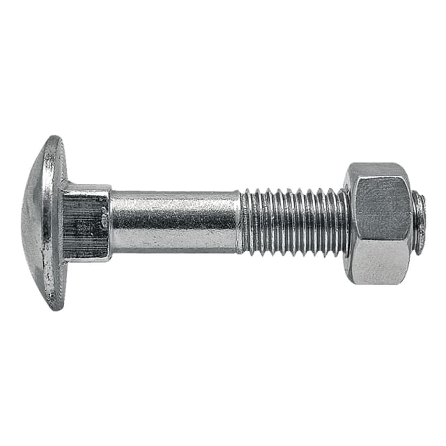Verzinkte Schlossschrauben Din 603 M8 8x30 Mm 50 Stück.