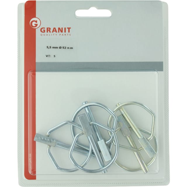 Verzinkter Sicherungsstift Mit Ring 4,5 X 32 Mm, 5 Stück