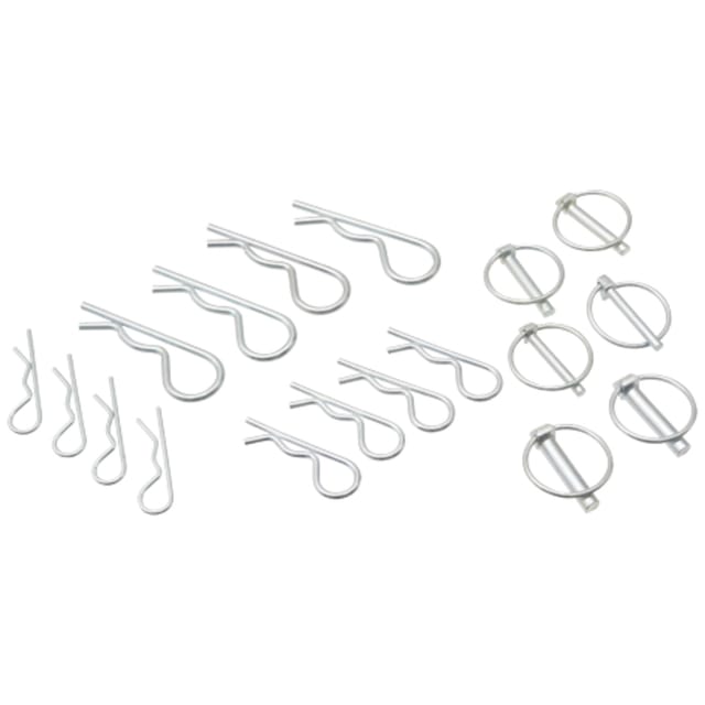 Satz Mit Feder- Und Schnappstiften 3, 4, 5, 6, 8, 10 Mm, 18 Stück