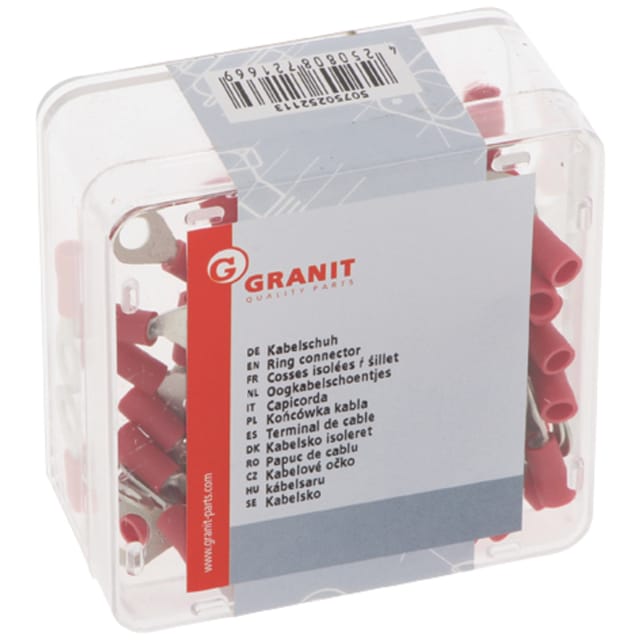 Crimp-isolierte Ösenverbinder, Durchmesser 5,3 Mm, M5, 0,5–1 Mm², Rot