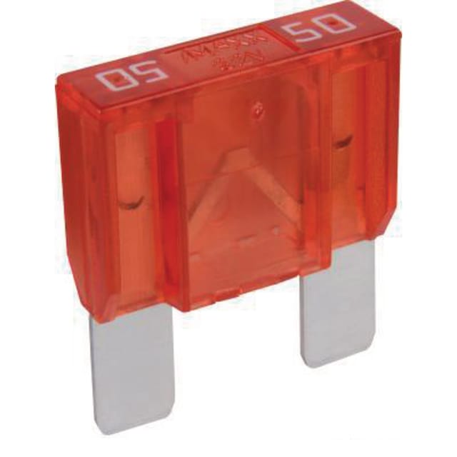 Maxi-flachsteckersicherung 32 V 1 X 50 A 29,7 X 33,9 Mm Rot