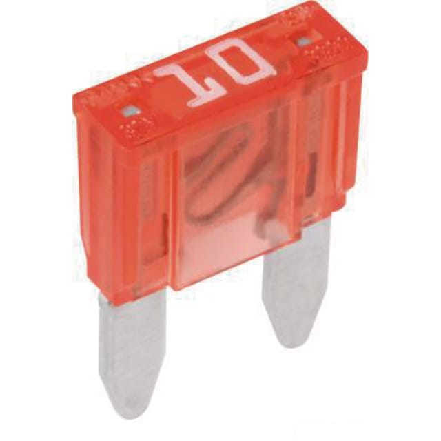 Mini-flachsteckersicherung 32 V 1 X 10 A 10,9 X 16,3 Mm Rot