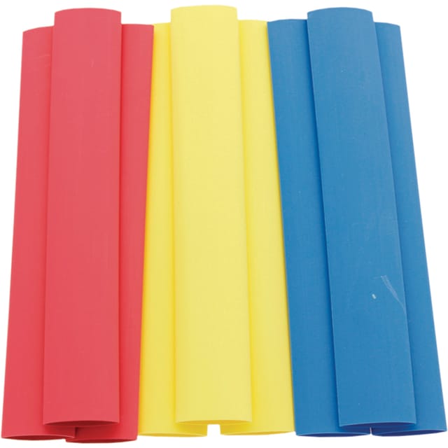 Schrumpfschlauch-set, L=125 Mm, Schrumpfung 12,5–6,4 Mm, 2:1, 9 Stück