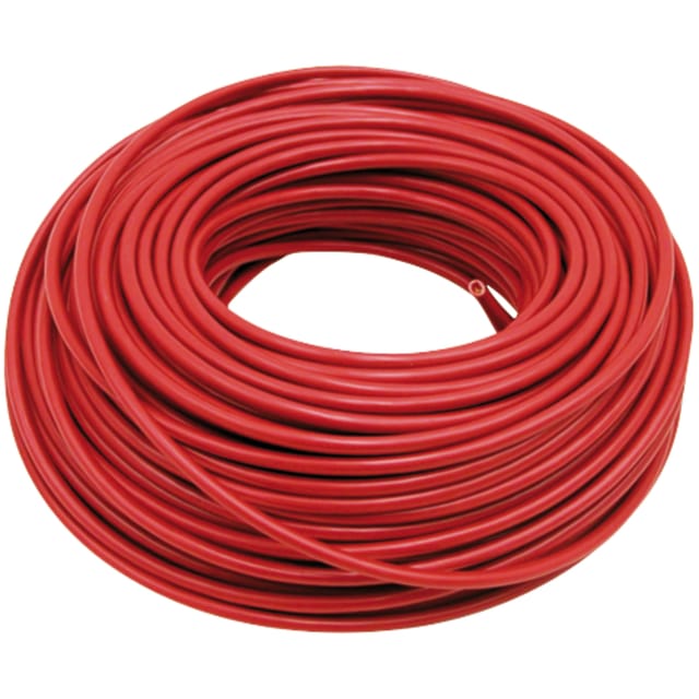 Rotes Kabel, Einadriger Kabelbaum, Querschnitt 6,0 Mm², L = 50 M