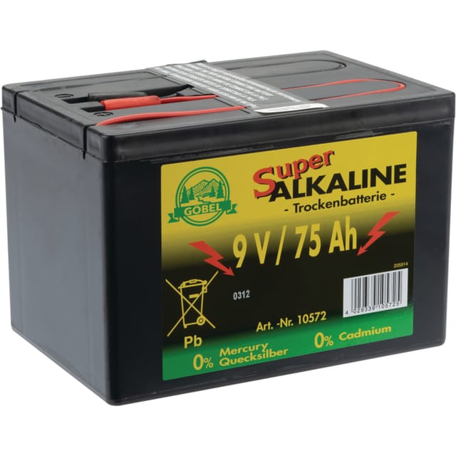 Alkaline-batterie Shepherd-batterie 9 V 75 Ah 1271