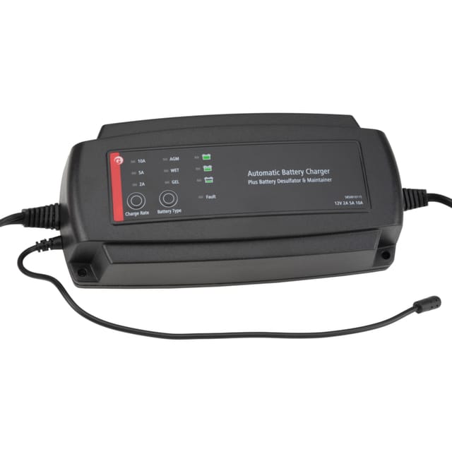 7-stufiger Gleichrichter 230 V 12 V 2-5-10 A 6-200 Ah