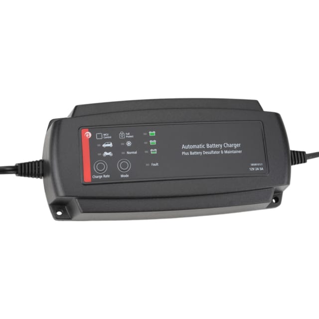 7-stufiger Gleichrichter 230 V 12 V 2–5 A 6–120 Ah