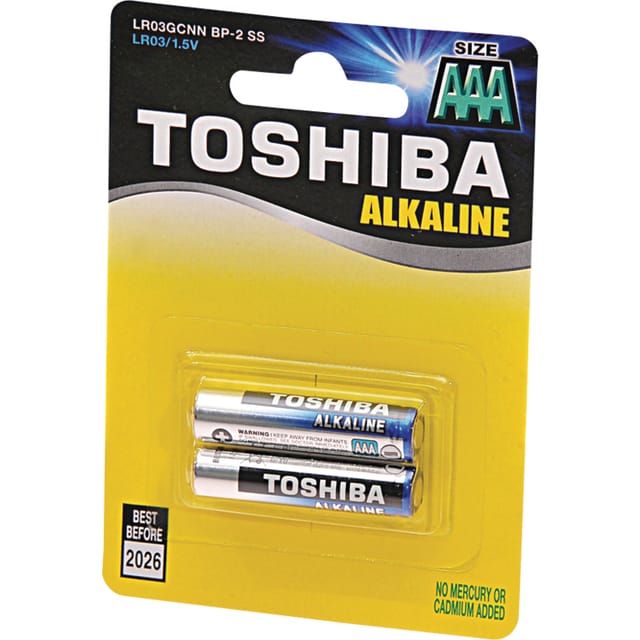 Standard Aaa 1,5v Toshiba Alkaline Blue Line Alkaline-batterien, 2 X 12 Stück