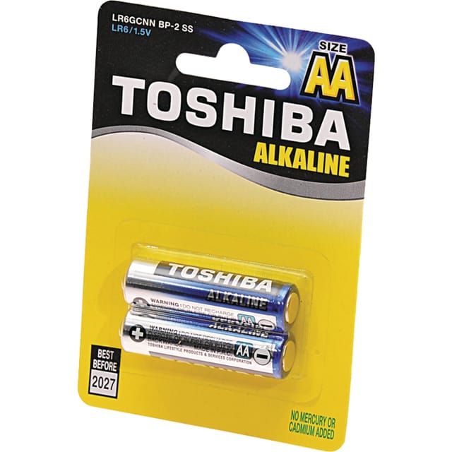 Standard Aa 1,5v Toshiba Alkaline Blue Line Alkaline-batterien, 2 X 12 Stück