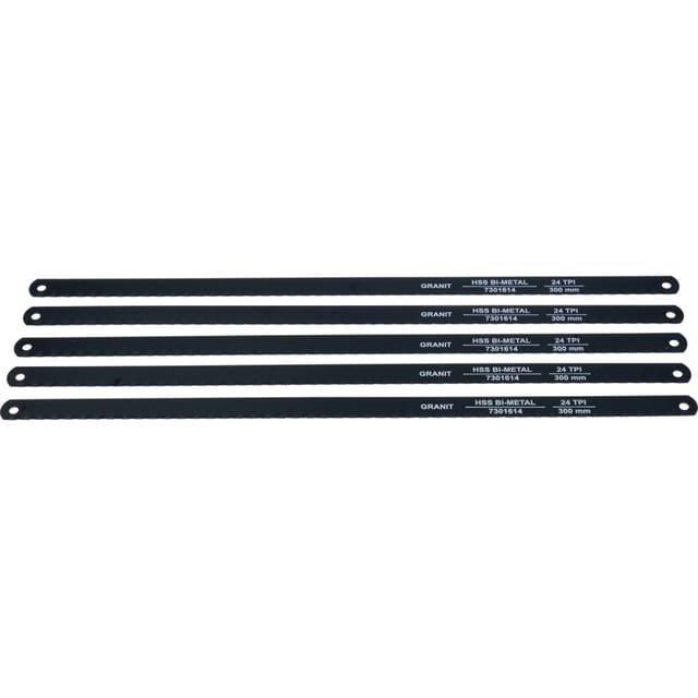 Satz 300 Mm Hss-sägeblätter, 5 Stück, Granitschwarz