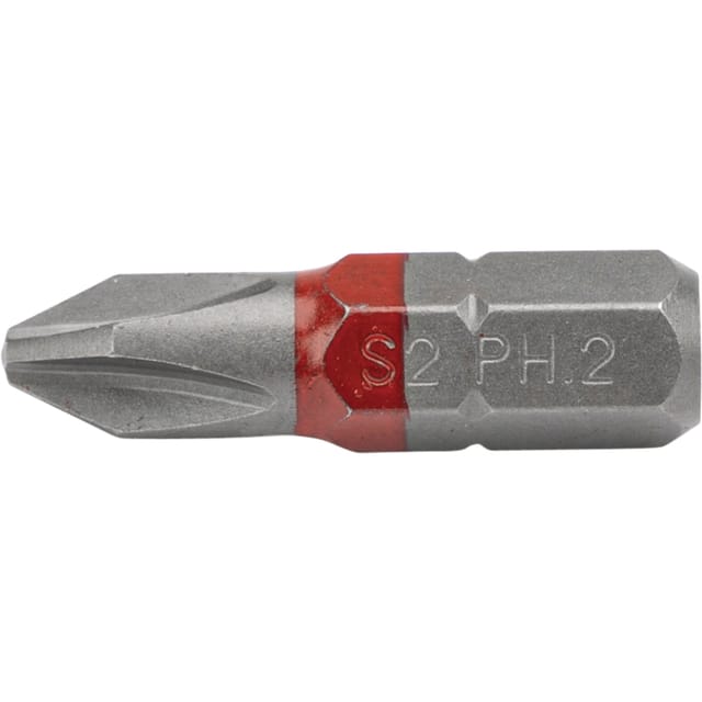 Phillips-bit Ph2 1/4 Zoll S2 Stahl 10 Stück Granit
