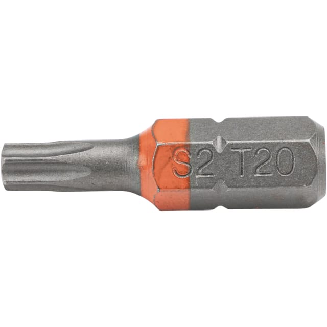 Torx T20 Bit 1/4 Zoll 25 Mm S2 10 Stück.