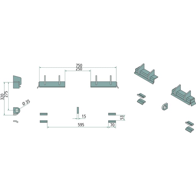 St52 Heizelemente 15 Mm Fi 35 Mm Für Thaler Lader Stahl 755202
