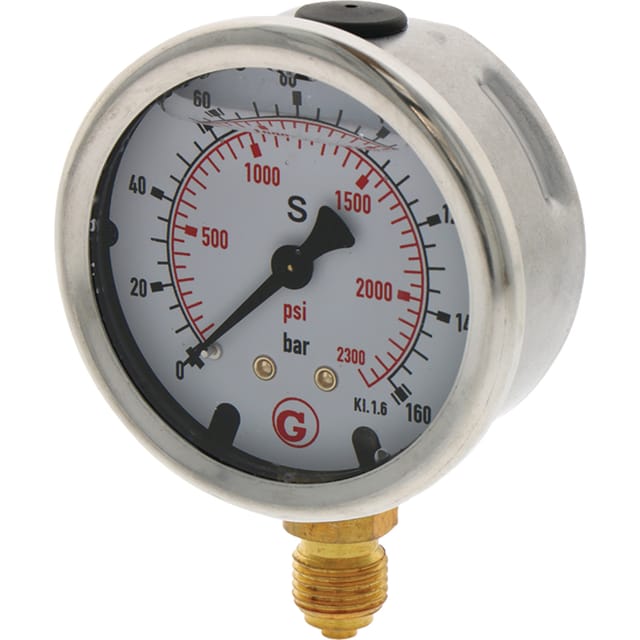 Manometer Mit G 1/4 Zoll Anschluss 160 Bar 63 Mm