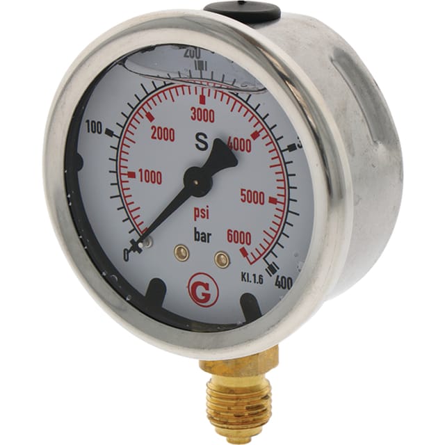 Manometer Mit G 1/4 Zoll Anschluss 400 Bar 63 Mm