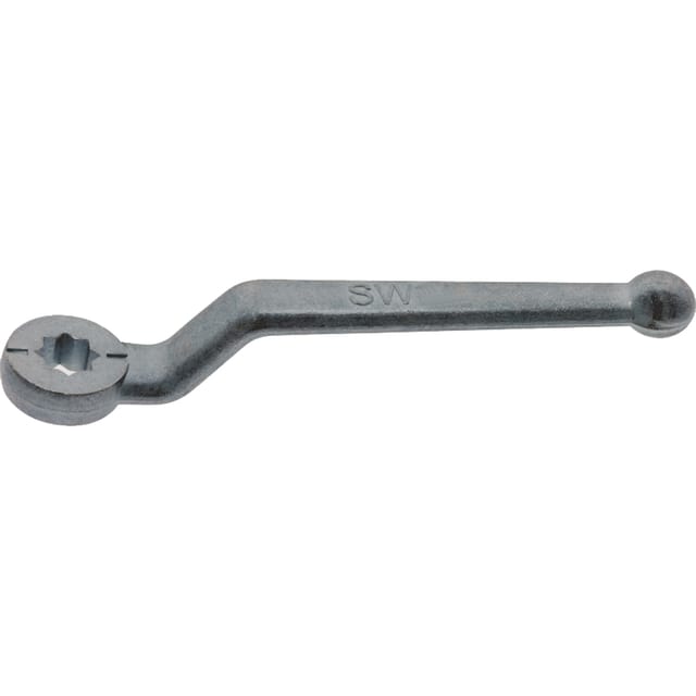 Kugelhahngriff Mit Gebogenem Griff Sw12 L=173mm