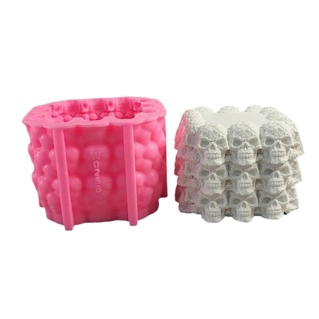 Silikonformen Für Halloween-totenkopfwürfel, Silikonformen Für Schokoladenfondant Für Halloween-partydekorationen Und Schokoladenbonbons