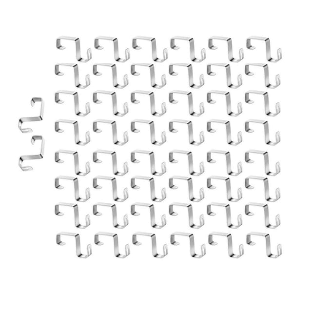Packung Mit 50 Aluminium-dachrinnenhaken Zum Sicheren Aufhängen Von Weihnachtsbeleuchtung Und -dekorationen, Unabhängig Von Den Wetterbedingungen.