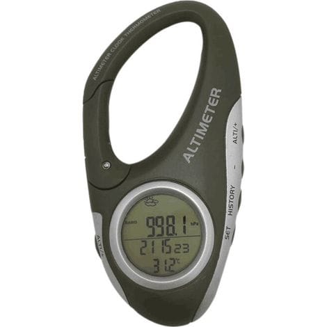 Elektronischer Höhenmesser Mit Karabiner Und Höhenmesser, Taschenthermometer Für Outdoor-aktivitäten Wie Angeln, Wettervorhersage Und Als Outdoor-gadget (1 Stück).