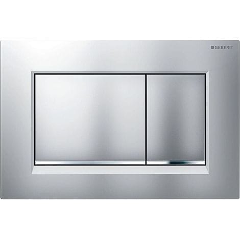 Geberit Sigma30 Zweimengenspülplatte, Matt Verchromt (115.883.jq.1)
