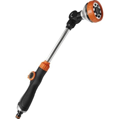 Gießlanze, 8 Einstellbare Sprühmuster, Leichte Und Robuste Metall-gießpistole Mit Daumensteuerung Für Garten, Autowäsche Und Terrassenreinigung, 42 Cm