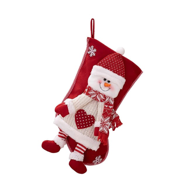 Weihnachtsbaumschmuck, Weihnachtsmann, Schneemann, Schneemann-geschenktüte, Weihnachtsbaum-süßigkeitenanhänger