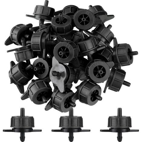 Packung Mit 100 Selbstregulierenden 4-l/h-bewässerungstropfern Für Inline-mikrotropfsysteme – Gartenbau Und Landwirtschaft