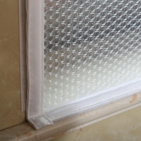 Qiyao – Wärmedämmset Für Fenster – Eva-isolierfolie – Abmessungen 110 X 120 Cm – Reduziert Kondensation Und Wärmeverlust