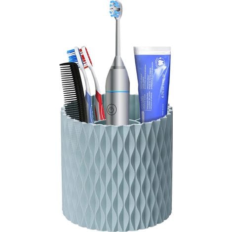 Zahnbürstenhalter Fürs Badezimmer, Drehbarer Zahnbürstenorganizer Mit 5 Fächern, Ca. 11,7 Cm Durchmesser.