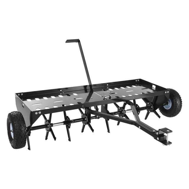 Vevor Aerifizierer 124 Cm Aufsitzmäher Rasenlüfter Vertikutierer 68,04 Kg, Kompatibel Mit Rasentraktoren & Aufsitzmähern, Für Gesündere Graswurzeln, Eisen & Pulverbeschichtet, Belüftungstiefe 76,2 Mm