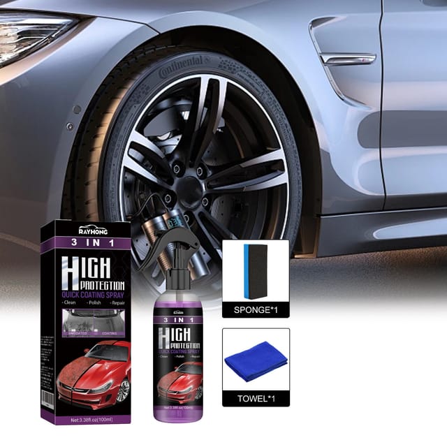 3-in-1 Schnellwirkendes Autolackspray Mit Hohem Schutz (automatisch/manuell), Farbwechsel, Reinigung Und Schutz – 100-ml-set