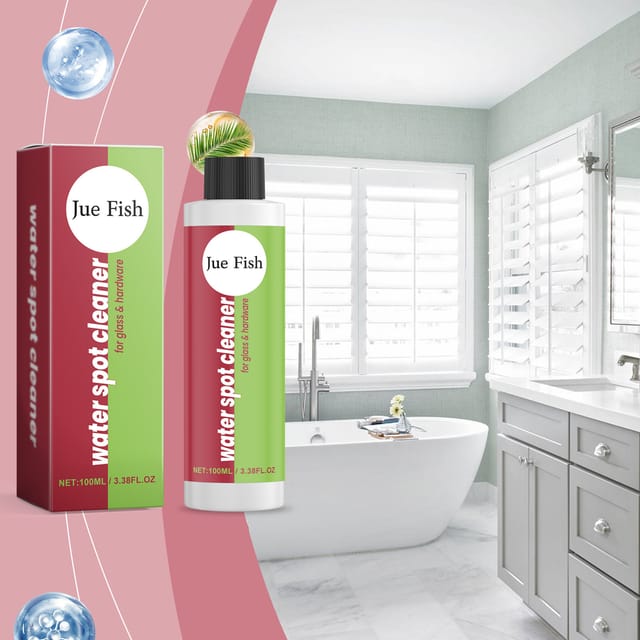 Anti-wasserflecken-reiniger Für Badezimmer, Glastüren, Fliesen Und Bodenfliesen – 100 Ml