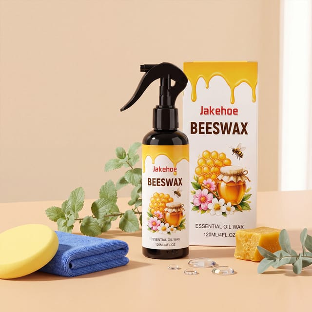 Bienenwachs Zum Polieren Von Holz: Reinigt, Pflegt, Poliert Und Verleiht Holzmöbeloberflächen Glanz – 120 Ml + 1 Tuch + 1 Schwamm